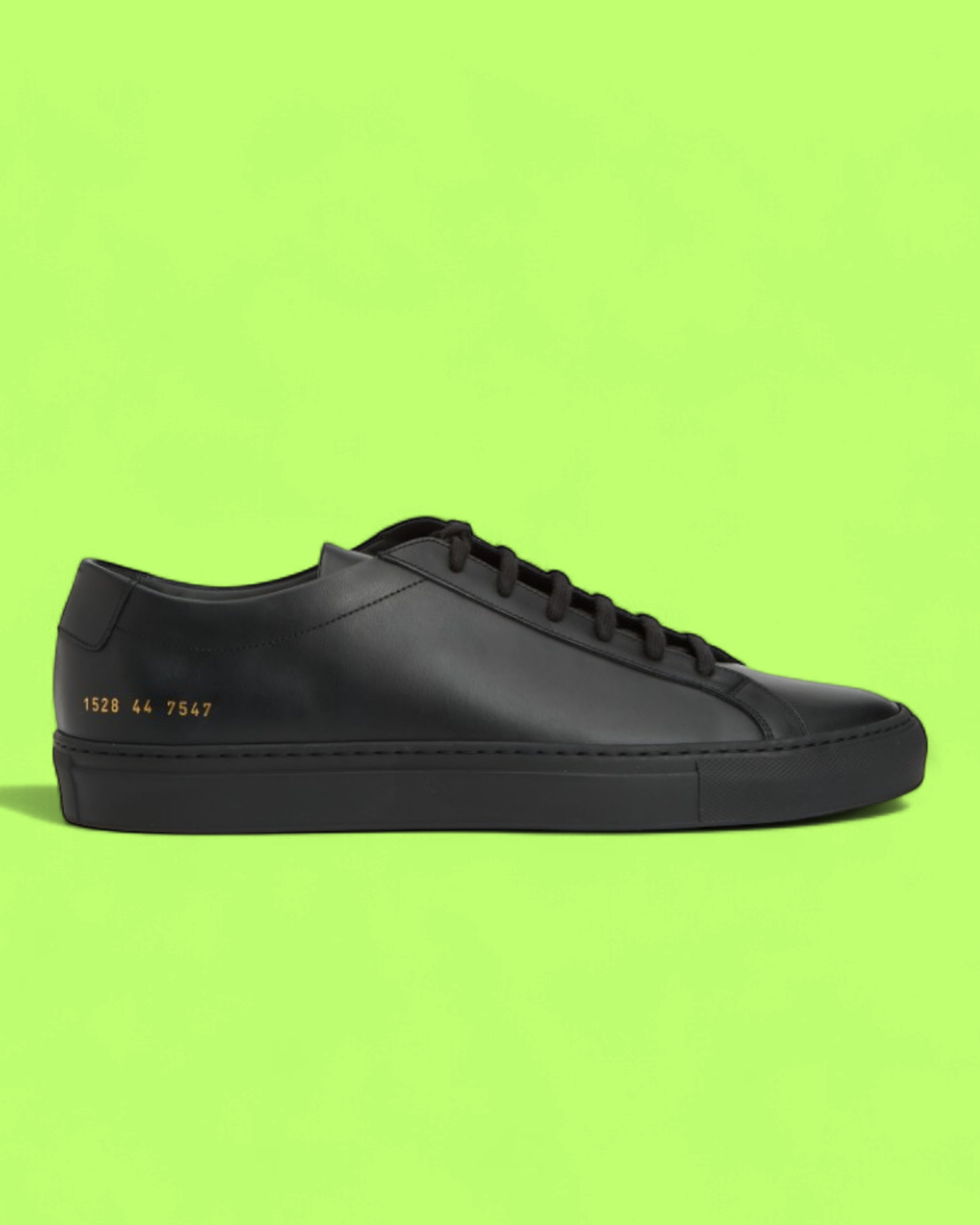 COMMON PROJECTS ORIGINAL ACHILLES LOW ALL BLACK LEATHER