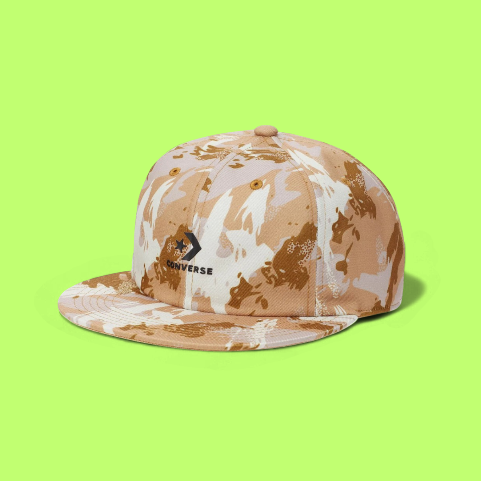 CONVERSE DESERT CAMO SNAPBACK CAP WITH BOLD LOGO