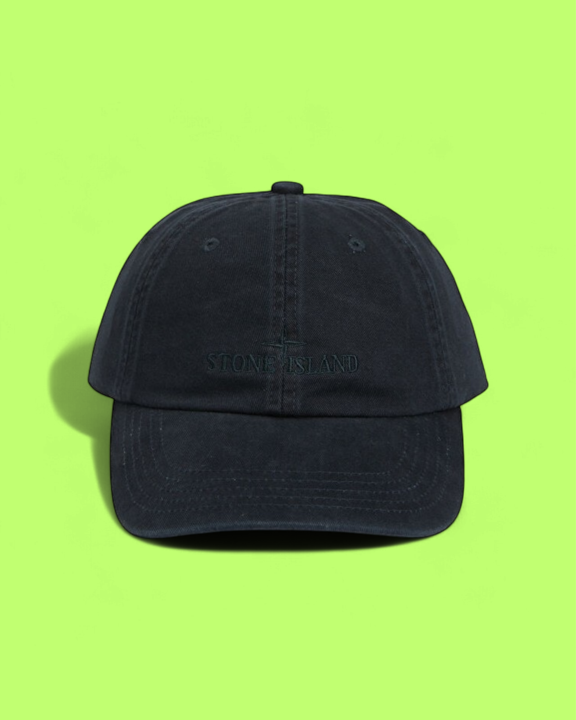 STONE ISLAND NAVY BLUE CAP WITH TONAL LOGO EMBROIDERY CWCD
