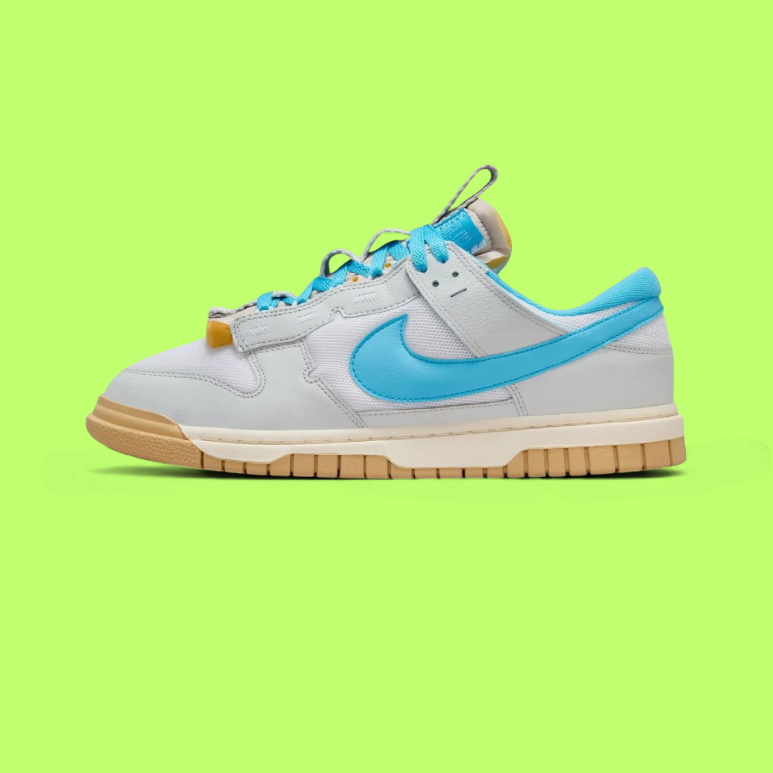 NIKE AIR DUNK JUMBO WHITE BLUE GREY MEN'S CASUAL SNEAKERS