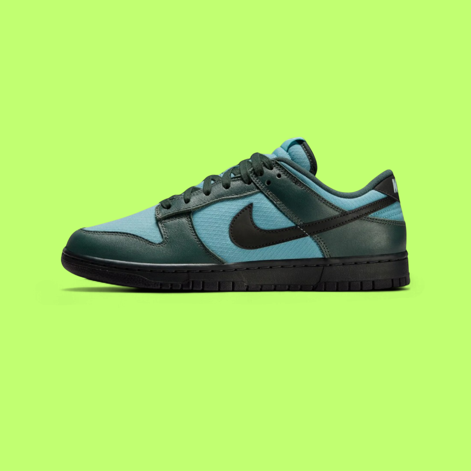 NIKE DUNK LOW RETRO SE MEN'S GREEN LEATHER CLASSIC CASUAL SNEAKERS