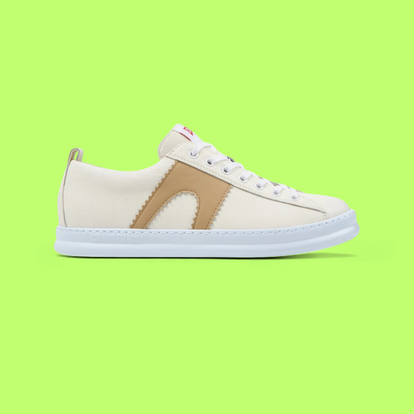 CAMPER RUNNER FOUR MEN'S WHITE LEATHER MINIMAL CASUAL SNEAKERS