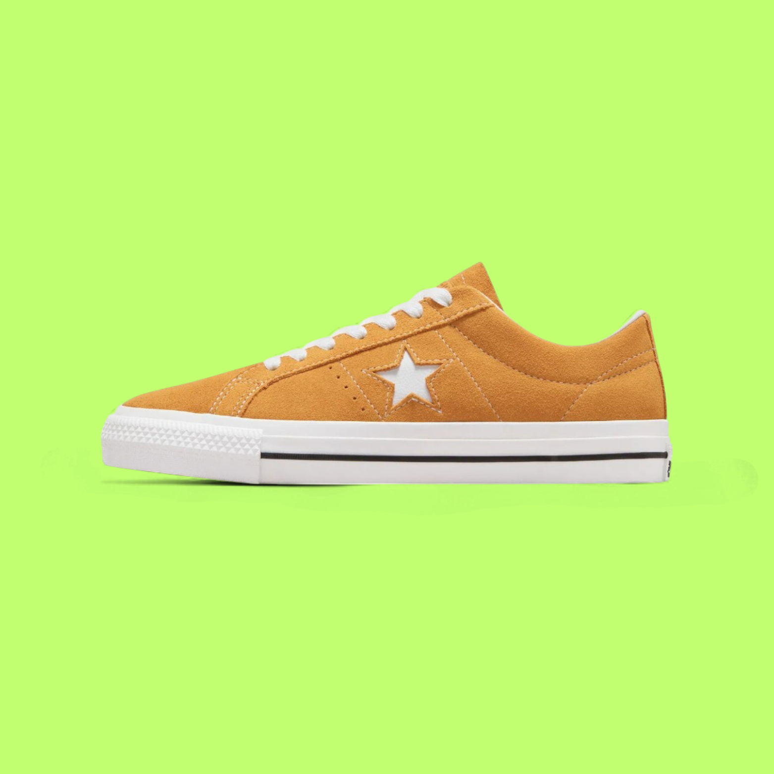 CONVERSE ONE STAR PRO UNISEX YELLOW SUEDE SKATEBOARD