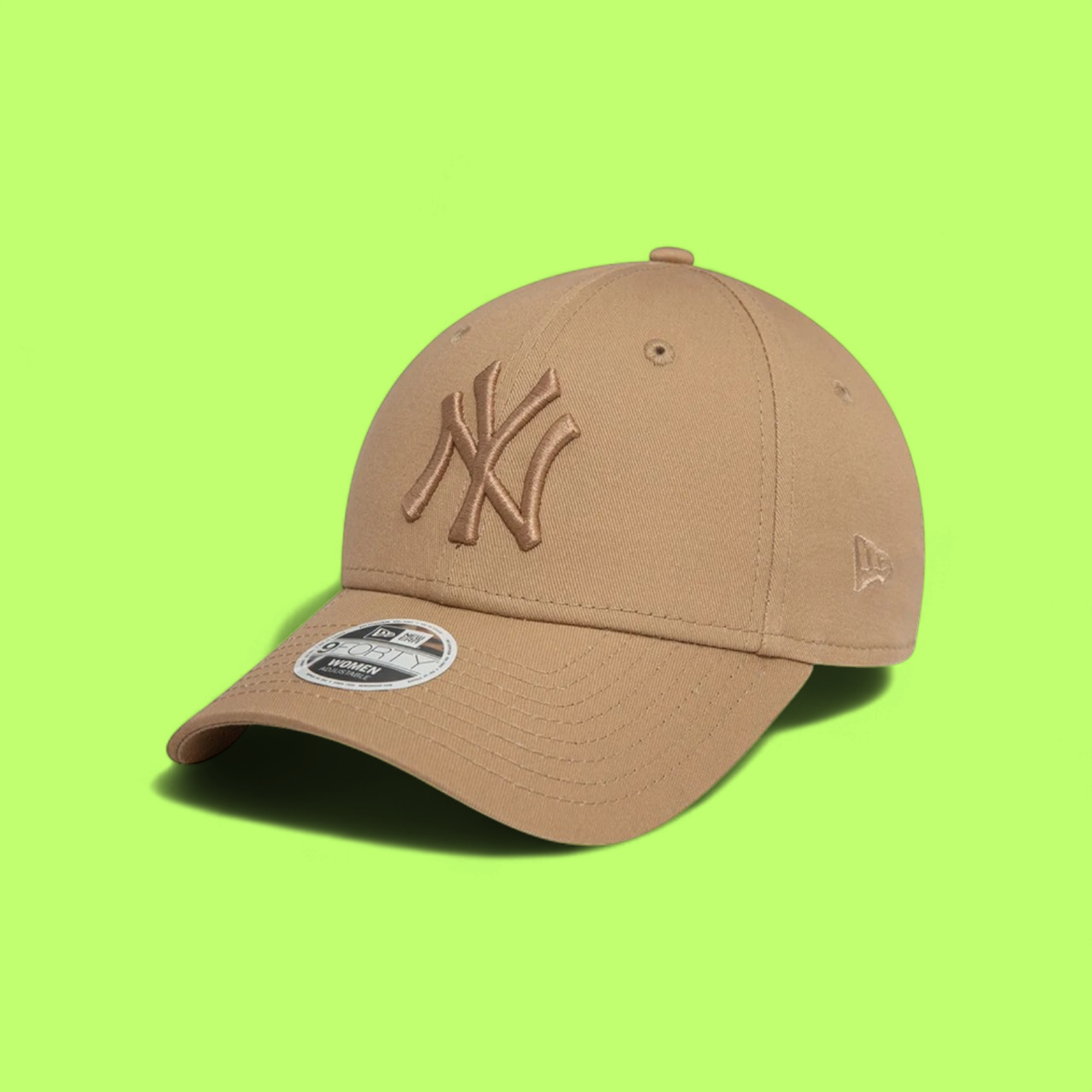 NEW YORK YANKEES CAMEL BEIGE BASEBALL CAP CLASSIC LOGO
