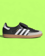 ADIDAS SAMBA BLACK WHITE GREY LEATHER GUM SOLE CLASSIC CWCD