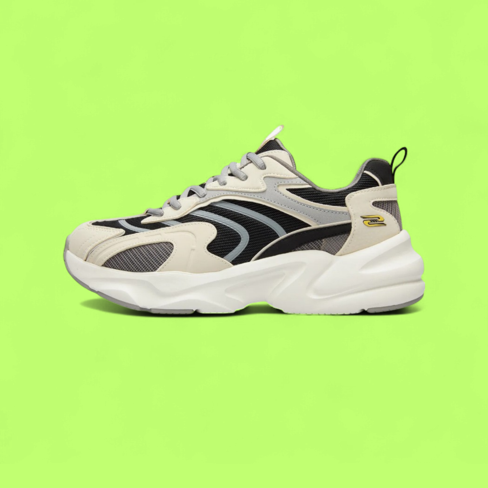 SKECHERS BOBS BAMINA 2 MEN'S BEIGE MESH AND CANVAS CASUAL SNEAKERS
