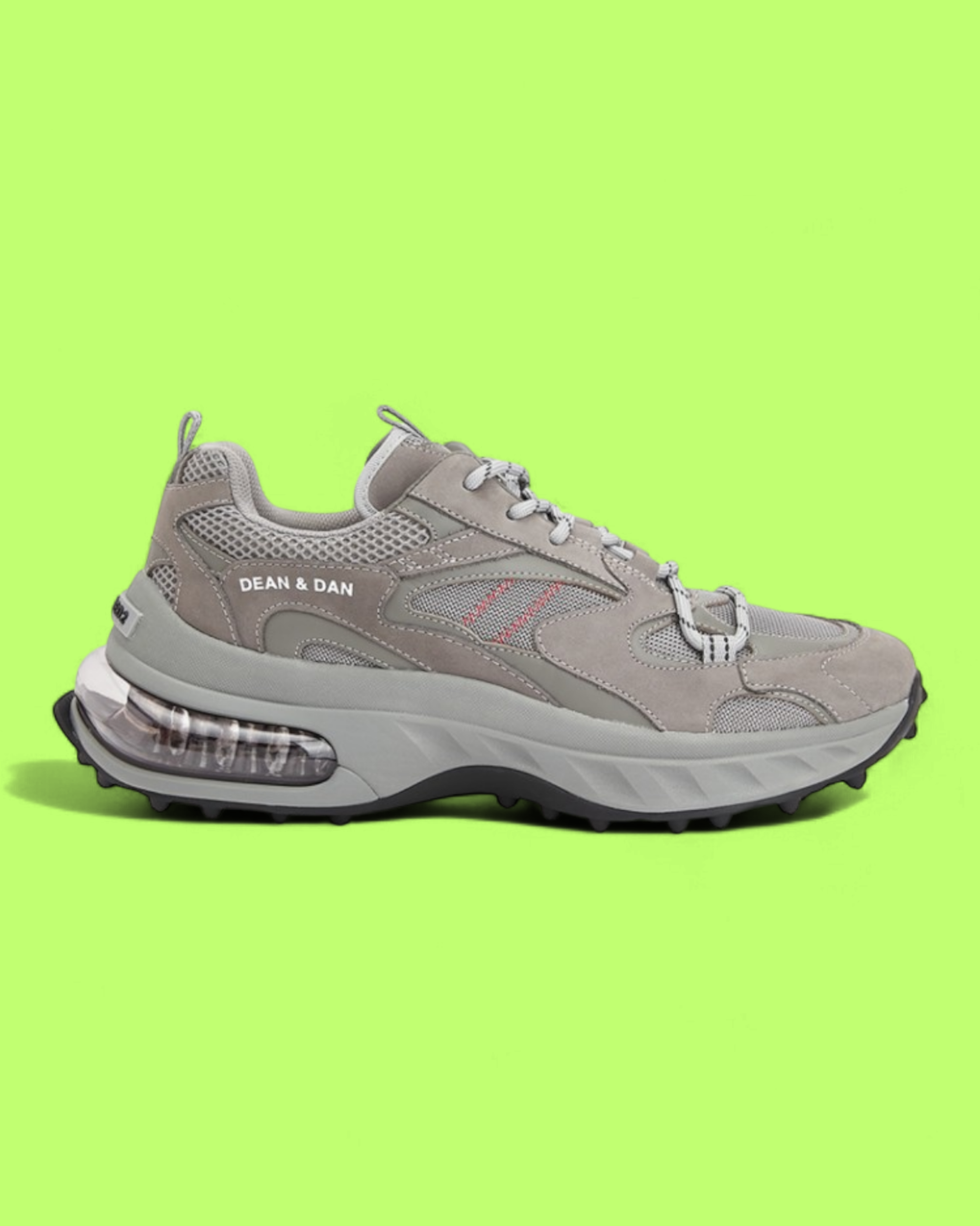 DSQUARED2 DEAN & DAN GREY CHUNKY SNEAKER WITH AIR SOLE