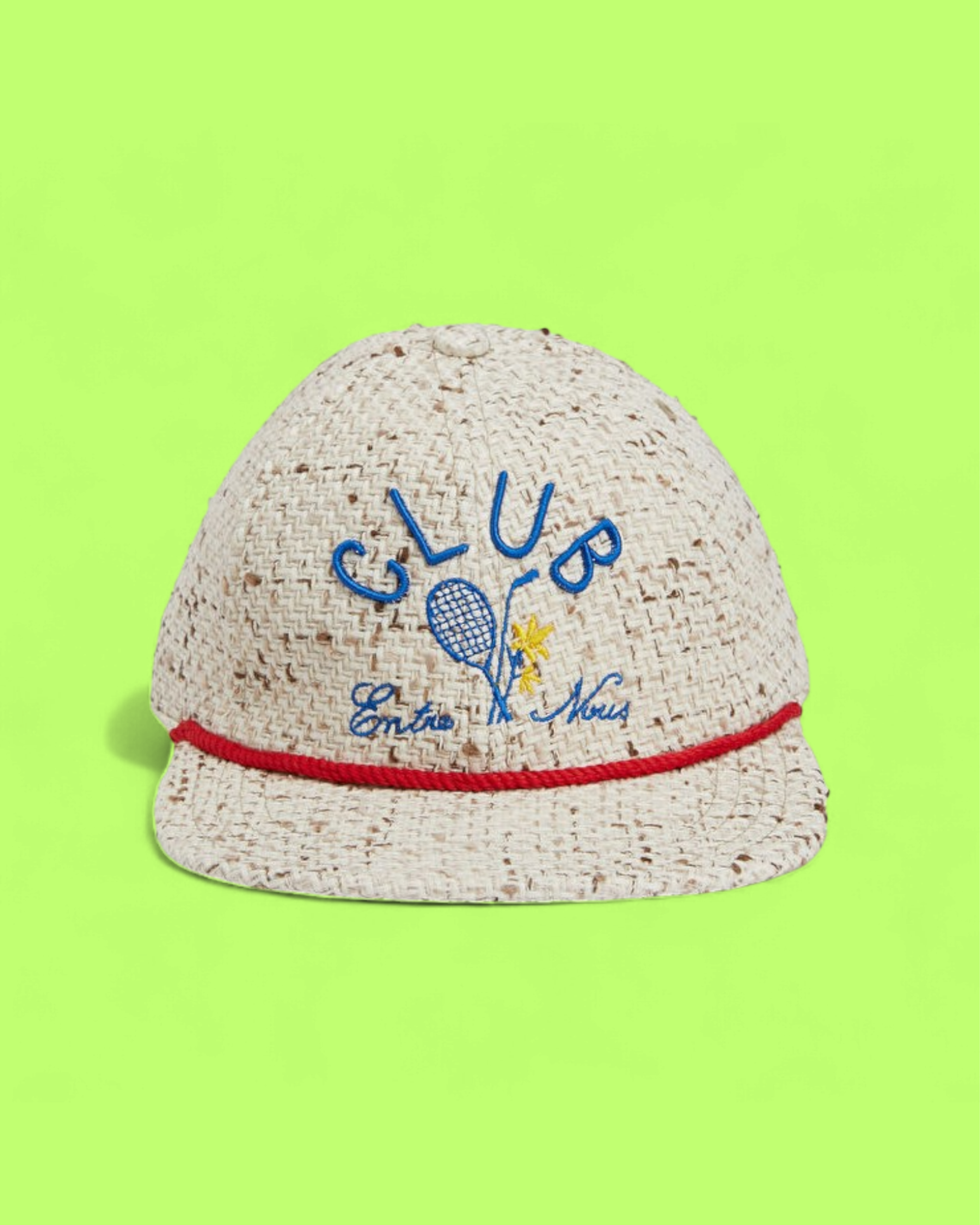 DROLE DE MONSIEUR CLUB ENTRE NOUS STRAW TEXTURED CAP CWCD