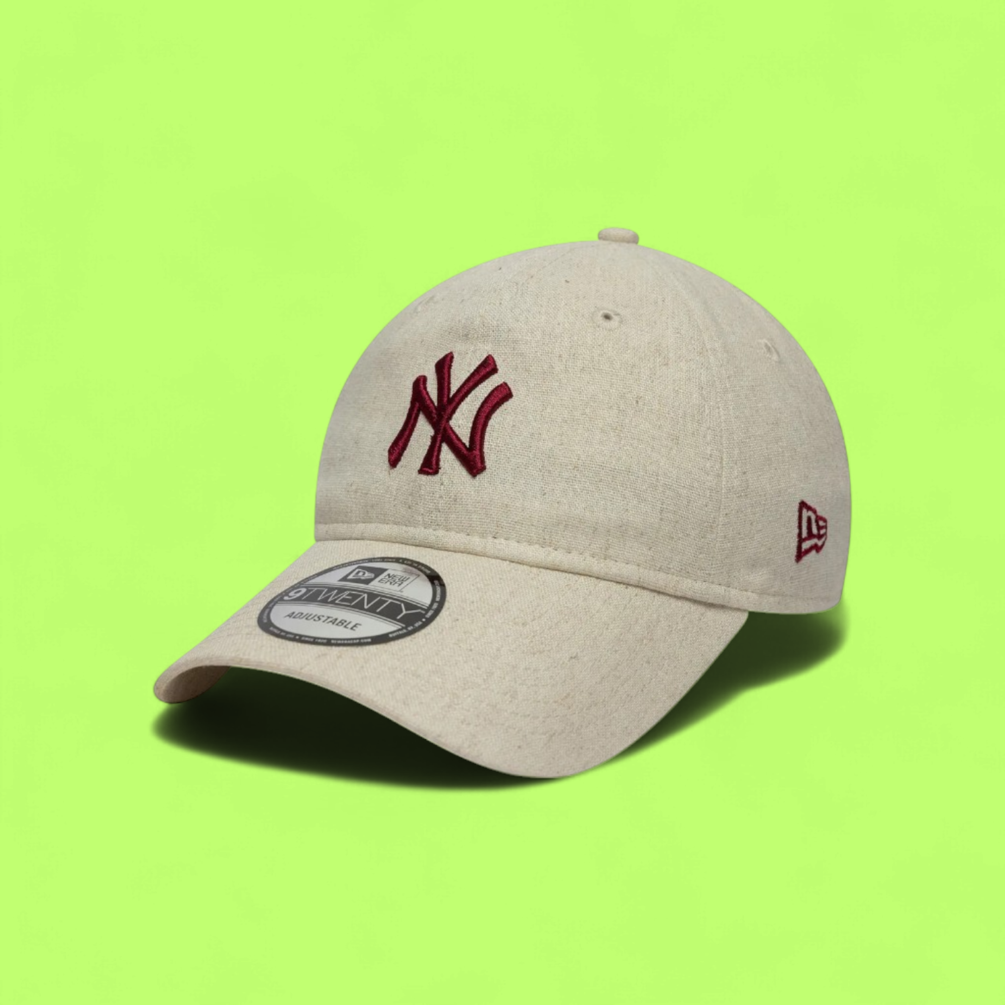 NEW ERA NY YANKEES BEIGE CAP WITH RED LOGO EMBROIDERY CWCD