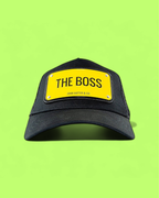 JOHN HATTER BLACK MESH BASEBALL CAP WITH THE BOSS PLATE