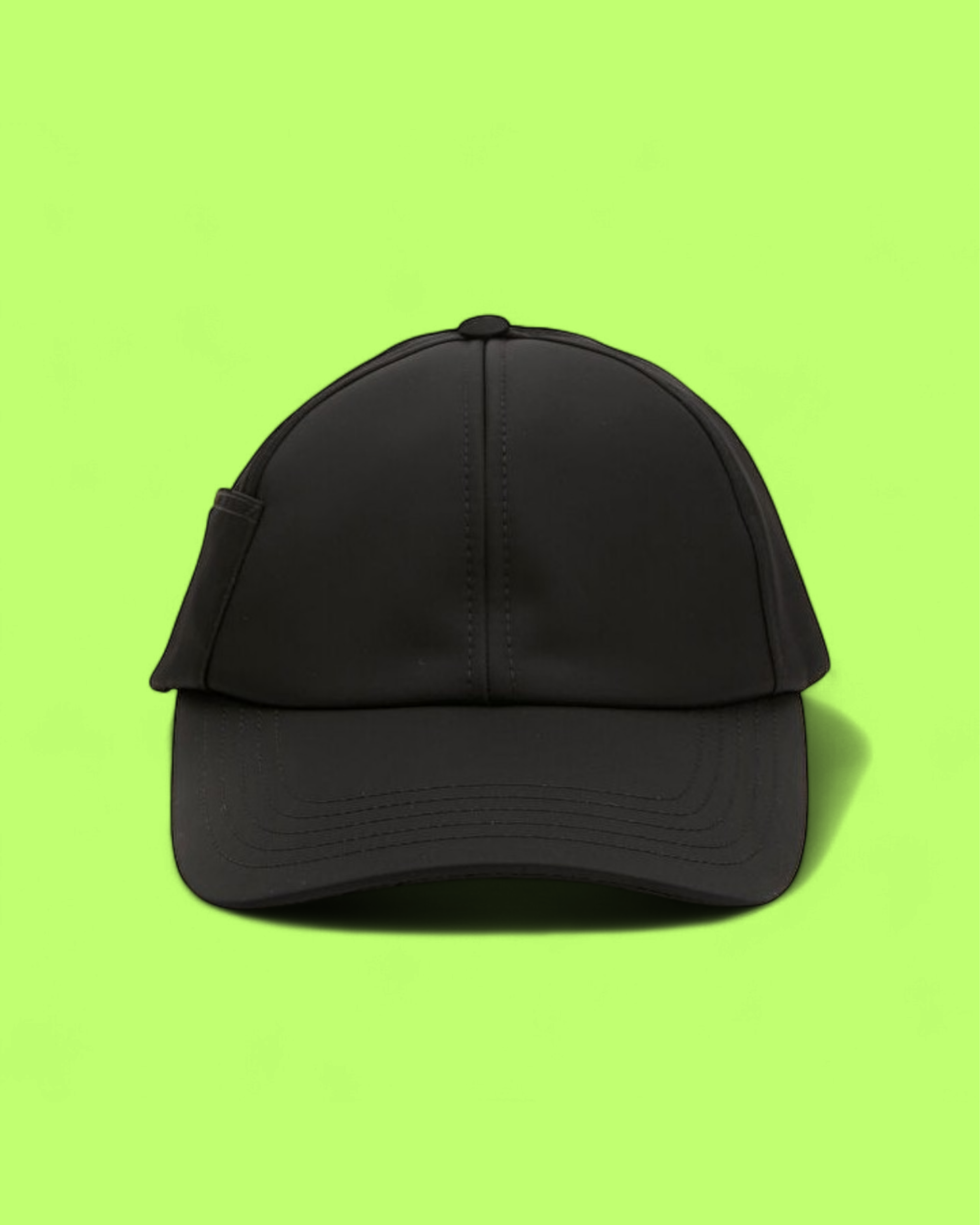 JACQUEMUS BLACK BASEBALL CAP WITH SIDE POCKET DETAIL CWCD