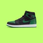 NIKE AIR JORDAN 1 RETRO HIGH PINE GREEN BLACK PREMIUM EDITION