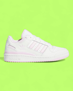 ADIDAS FORUM LOW WHITE PINK LEATHER RETRO CASUAL CLASSIC CWCD