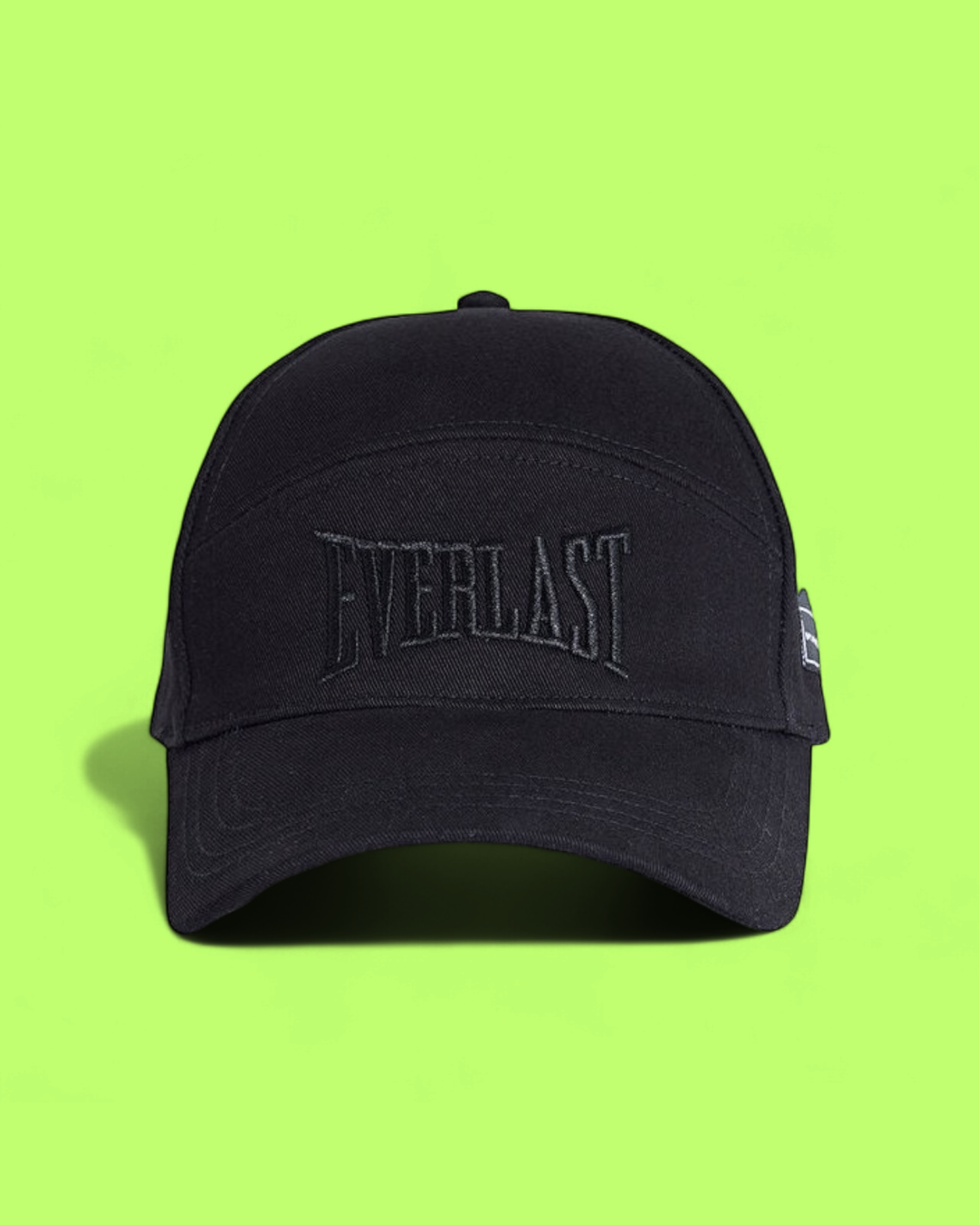 BLACK CAP WITH EMBROIDERED EVERLAST TONAL LOGO CWCD