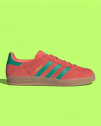 ADIDAS GAZELLE RED GREEN SUEDE RETRO CLASSIC SNEAKERS CWCD