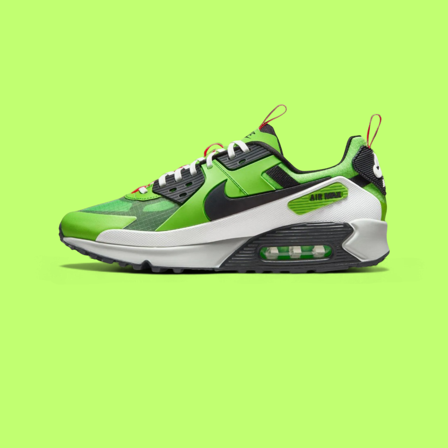 NIKE AIR MAX 90 FUTURA NEON GREEN BLACK MODERN STREET DROP