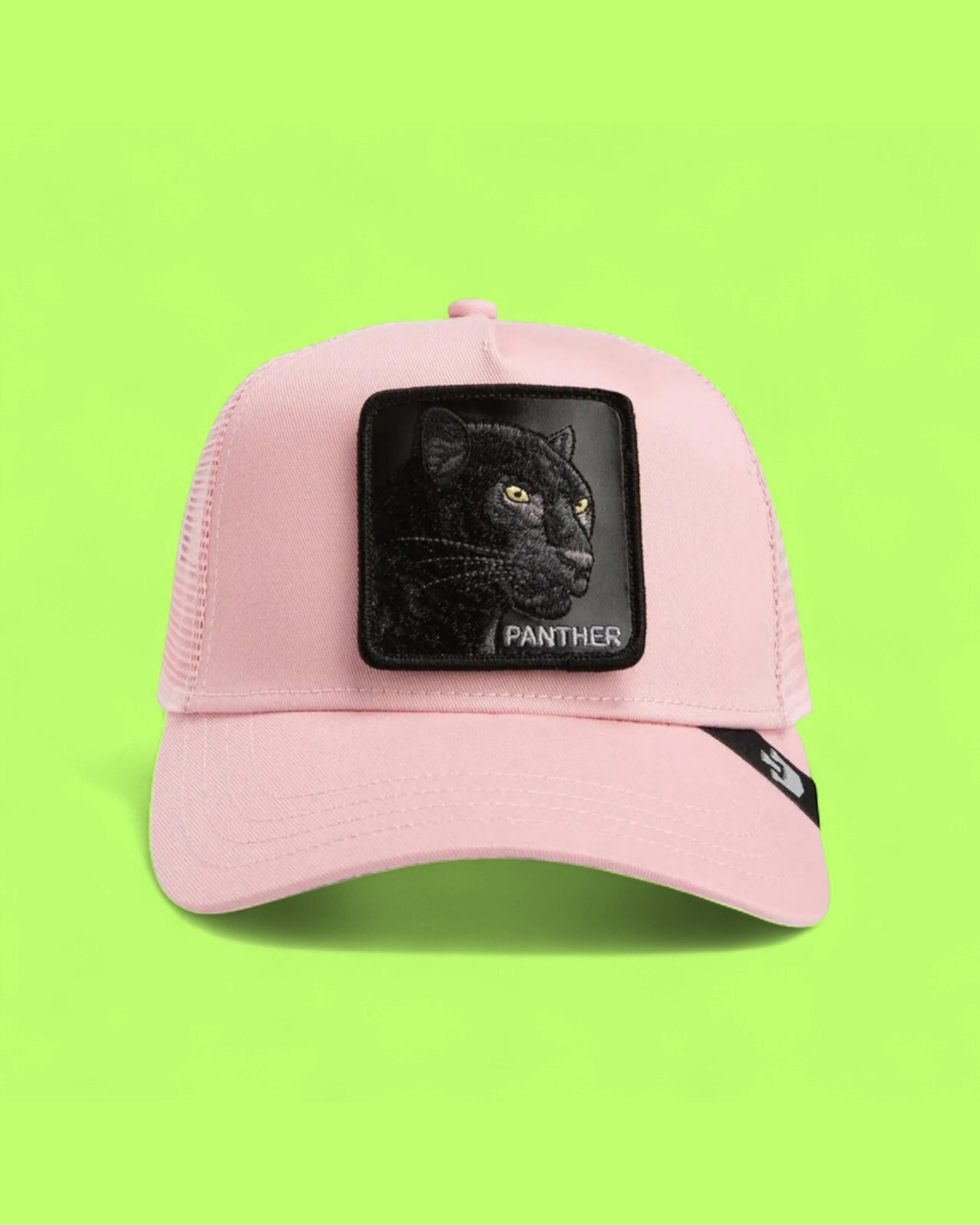 PINK PANTHER EMBROIDERED TRUCKER HAT WITH MESH BACK ICONZZ