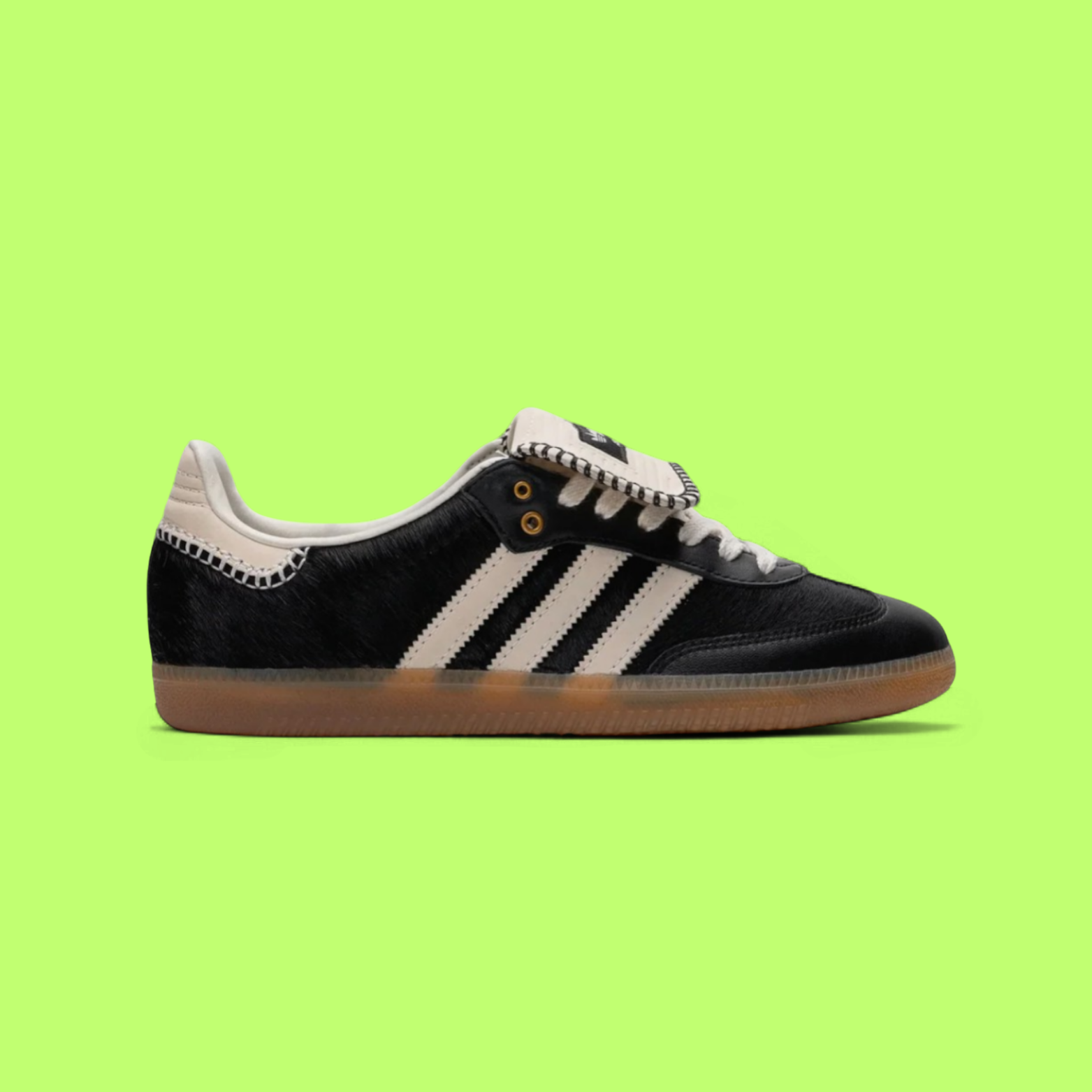 ADIDAS SAMBA X WALES BONNER BLACK PONY HAIR GUM SOLE EDITION