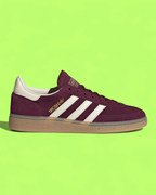ADIDAS SPEZIAL BURGUNDY WHITE SUEDE RETRO CASUAL SHOES CWCD