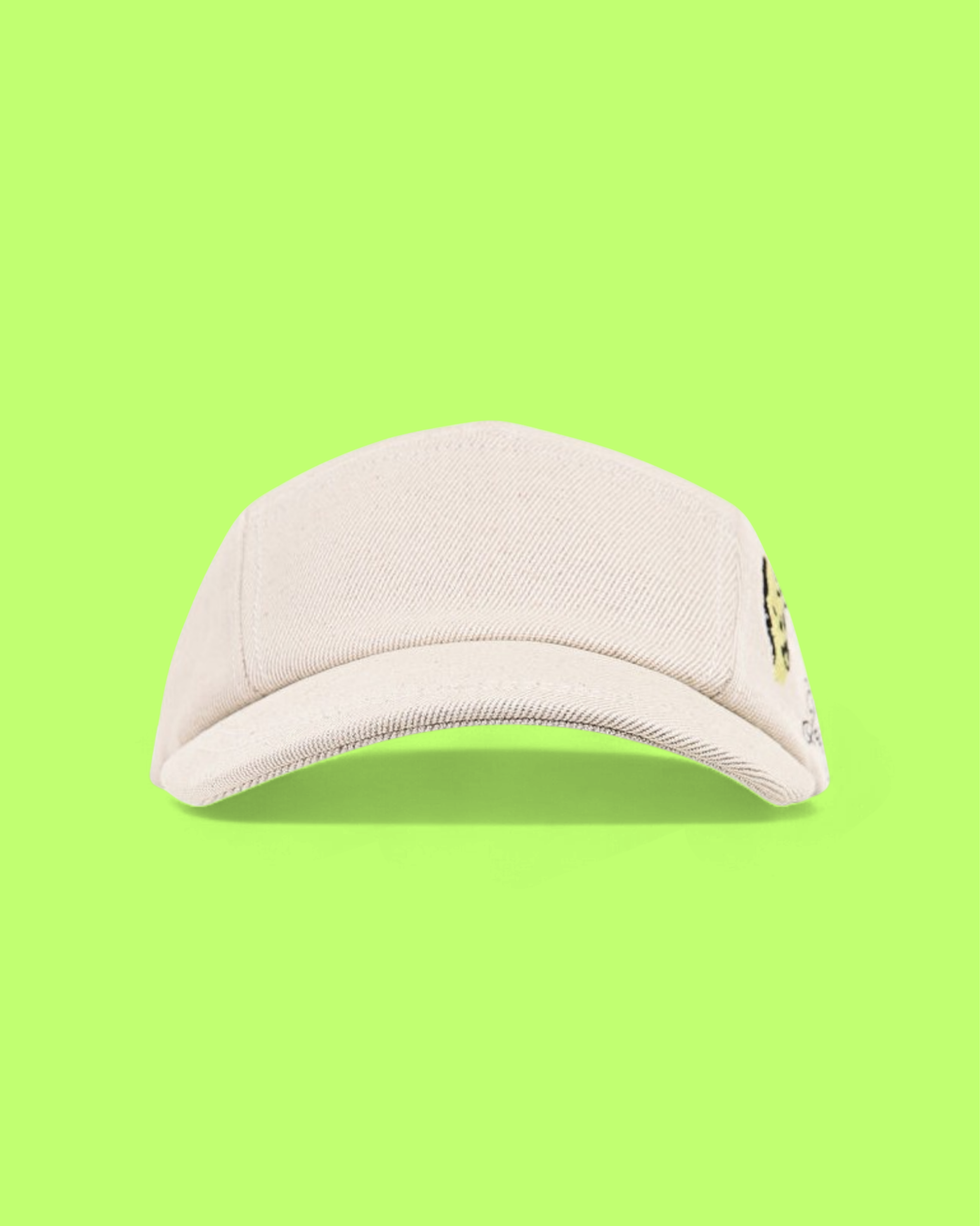 JACQUEMUS CREAM VISOR CAP WITH EMBROIDERED SIDE DETAIL CWCD