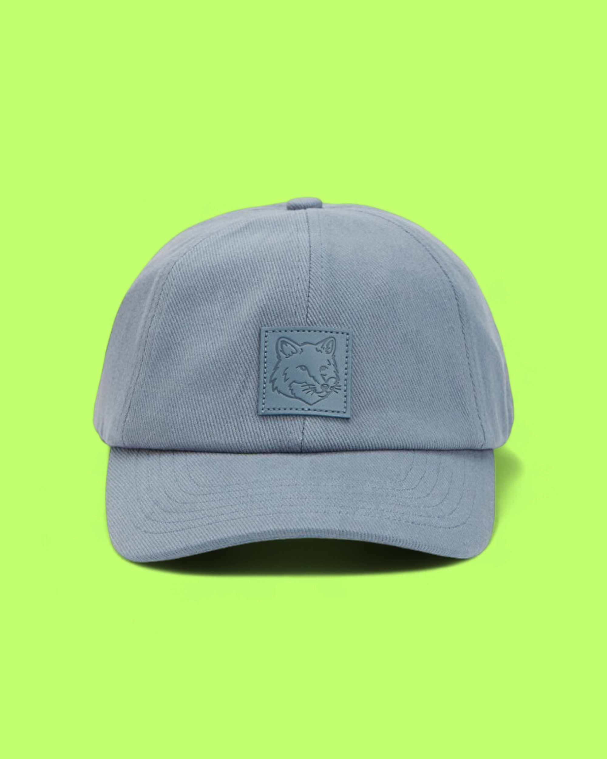 BLUE BASEBALL CAP WITH FOX LOGO PATCH ICON DROP CWCD