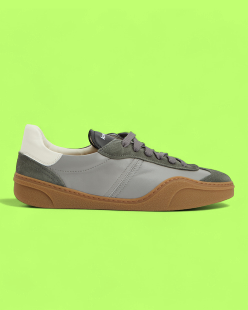 ACNE STUDIOS GREY WHITE GREEN SUEDE PANEL GUM SOLE RETRO