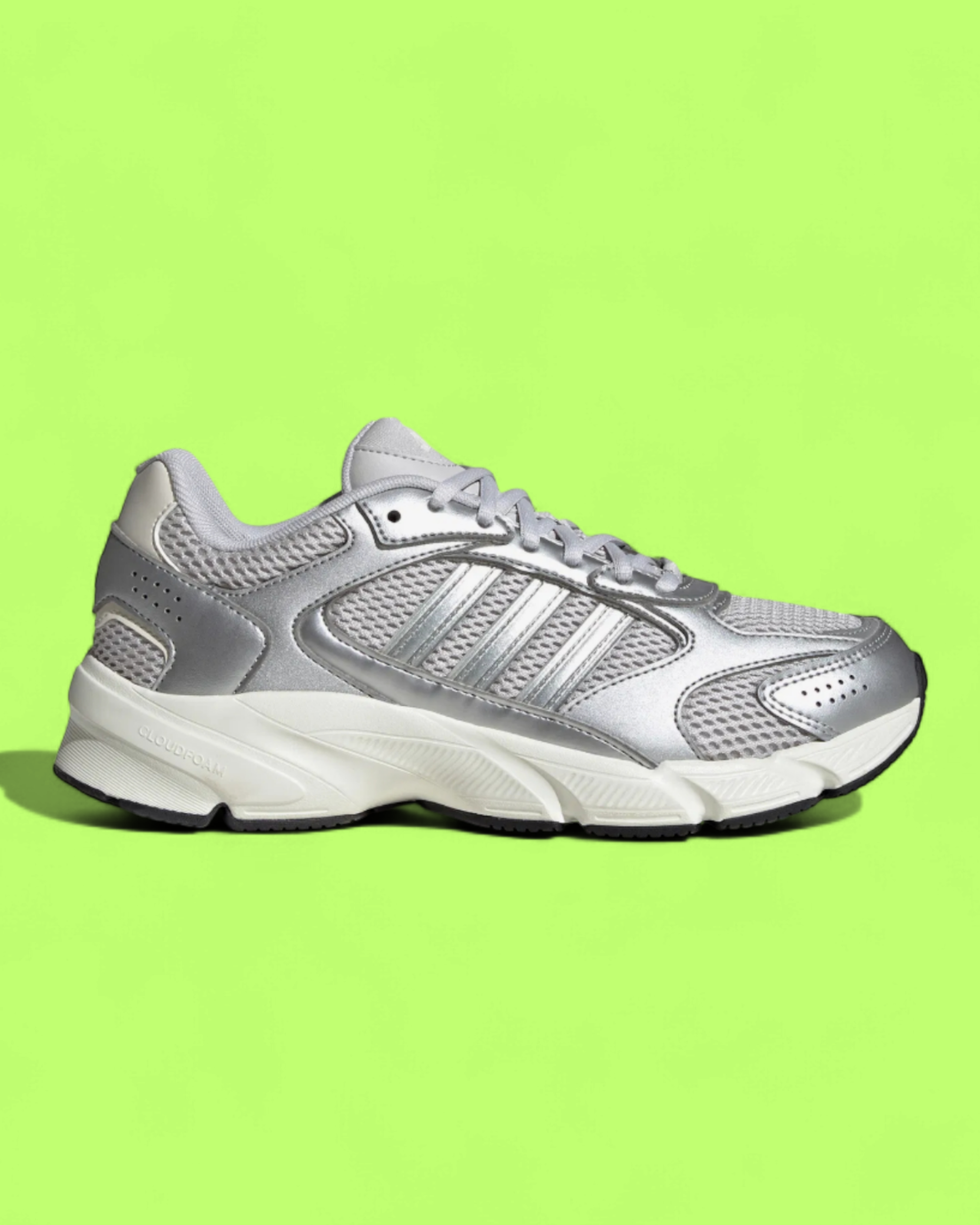 ADIDAS ASTIR SILVER METALLIC WHITE WOMEN RETRO RUNNING SNEAKERS