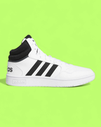 ADIDAS HOOPS MID WHITE BLACK BASKETBALL INSPIRED SNEAKERS CWCD