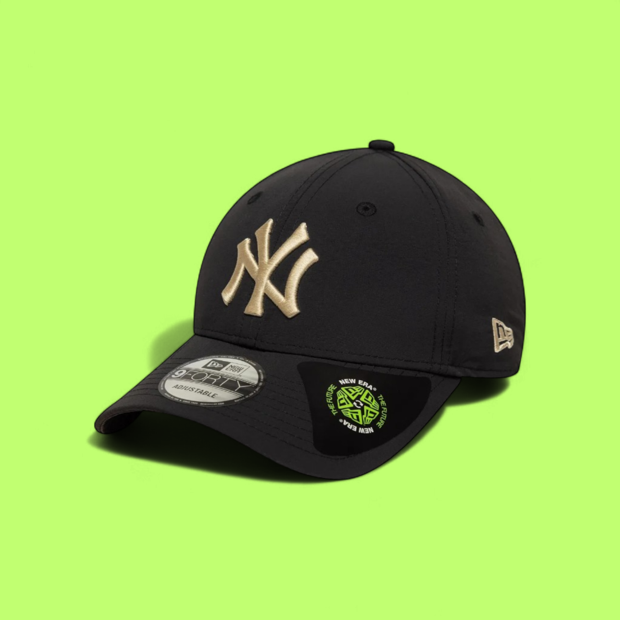 NEW ERA YANKEES BLACK GOLD LOGO 9FORTY ADJUSTABLE CAP