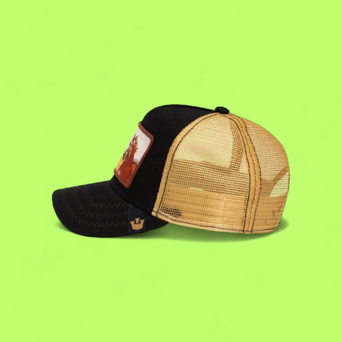 EASY RIDER HORSE TRUCKER HAT WITH DESERT LANDSCAPE PATCH