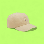 BEIGE BASEBALL CAP WITH EMBROIDERED FOX DESIGN ICON CWCD
