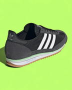 ADIDAS SL 72 BLACK WHITE SUEDE MESH RETRO RUNNING CASUAL CWCD