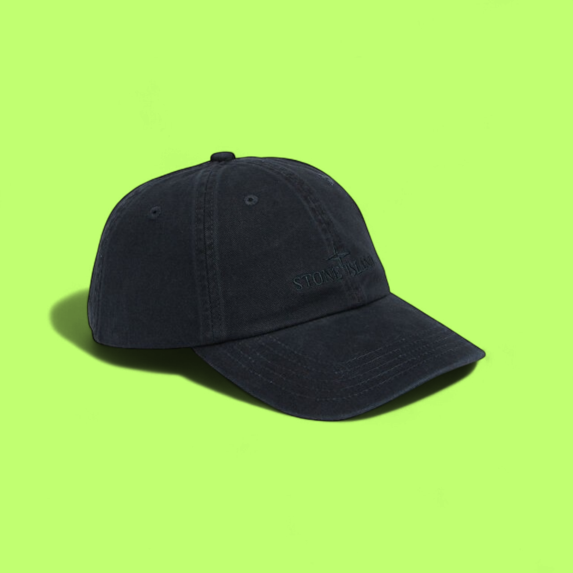 STONE ISLAND NAVY BLUE CAP WITH TONAL LOGO EMBROIDERY CWCD