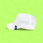WHITE BASEBALL CAP WITH BLACK PANTHER EMBROIDERED PATCH