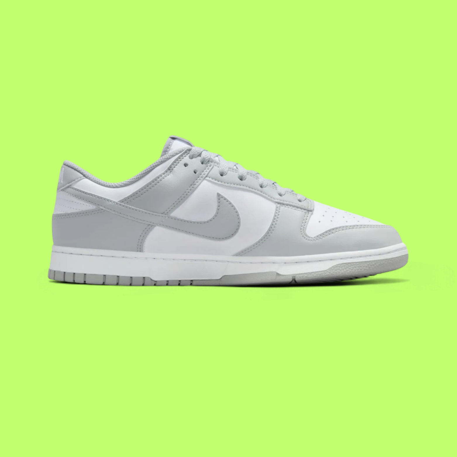 NIKE DUNK LOW RETRO WHITE GREY MEN'S CASUAL SNEAKERS WZRT