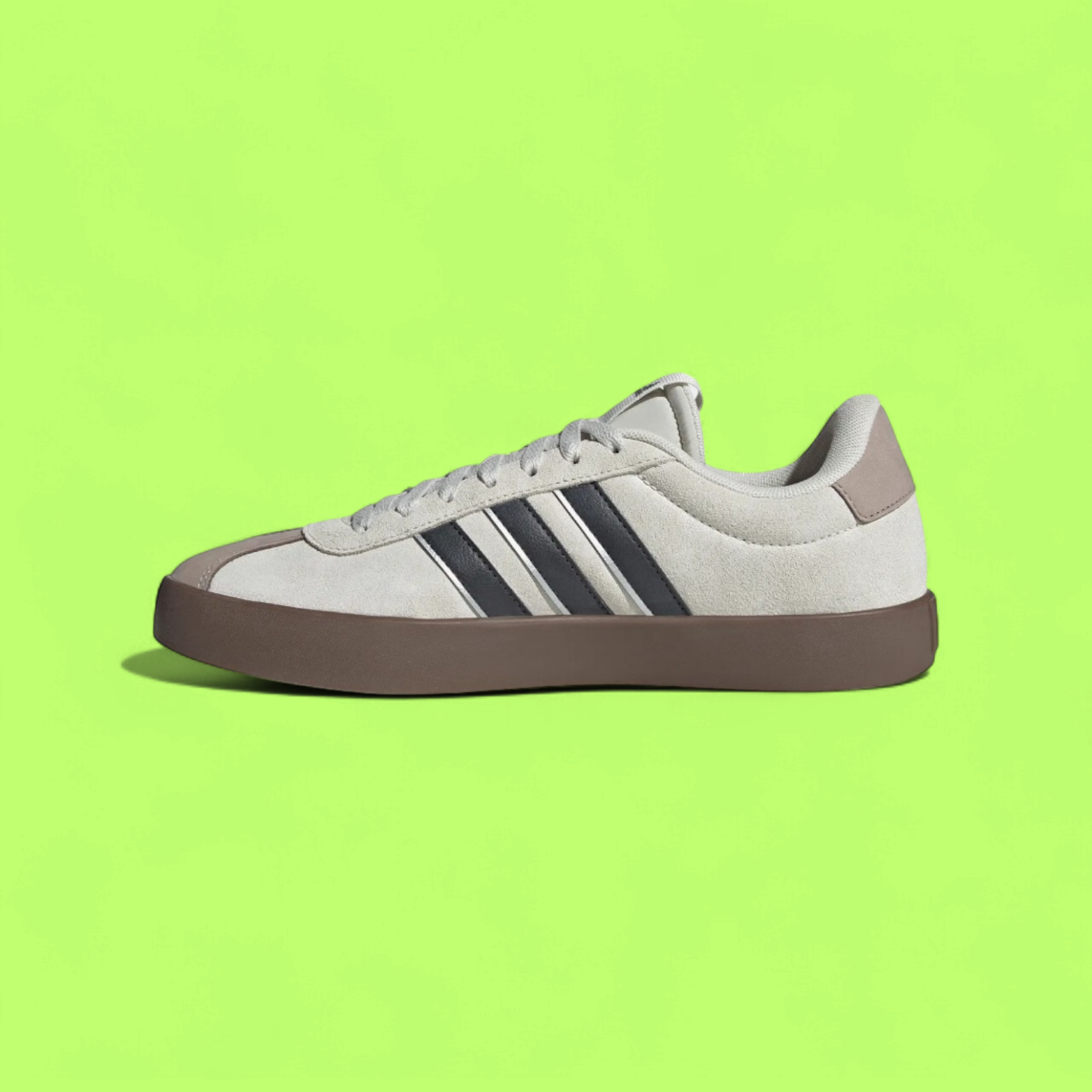 ADIDAS VL COURT 3.0 MEN'S GREY SUEDE LOW-TOP CLASSIC CASUAL SNEAKERS