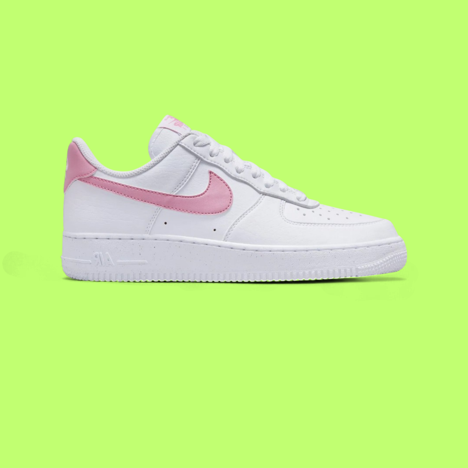 NIKE AIR FORCE 1 LOW WHITE PINK SWOOSH CLASSIC STYLE DROPZ