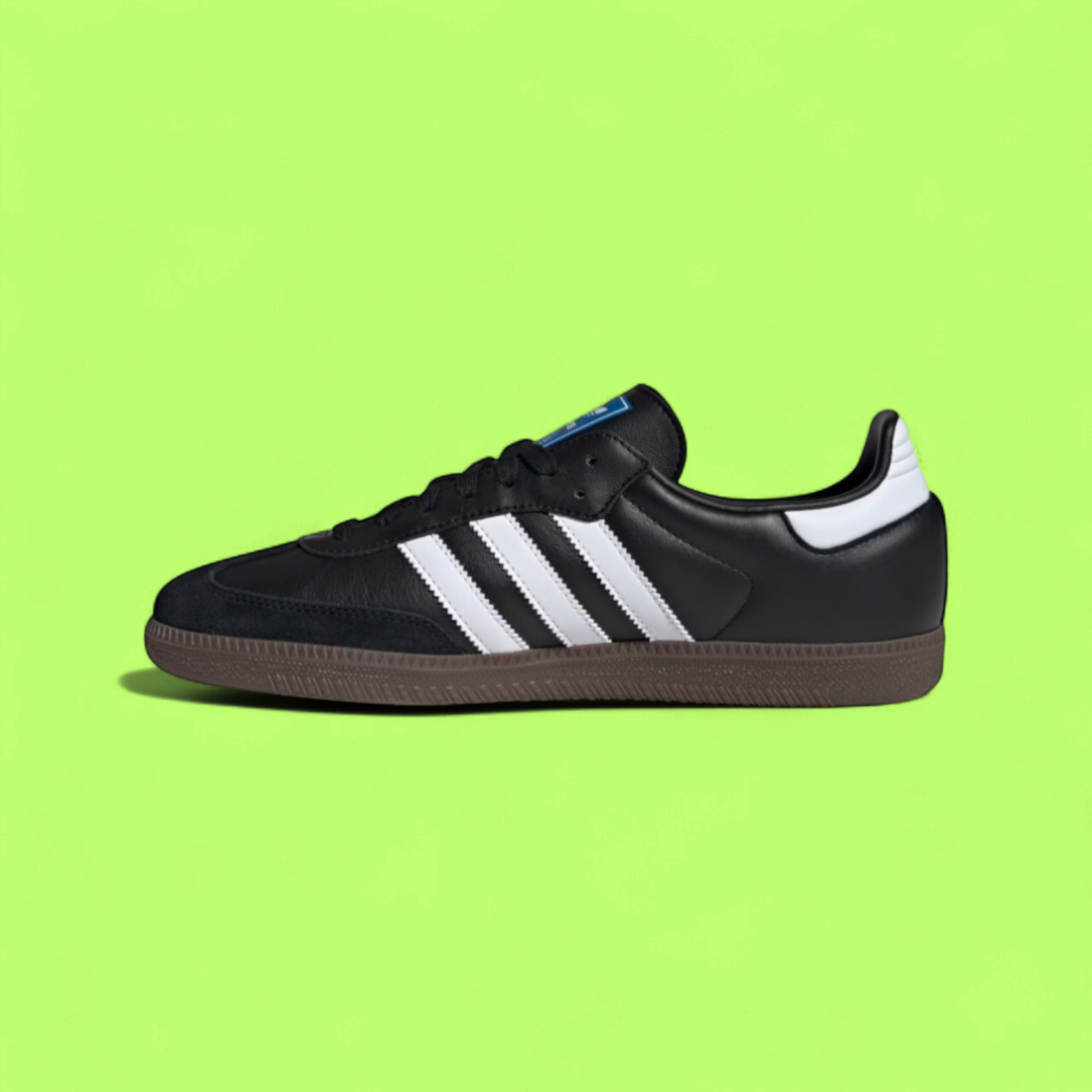 ADIDAS SAMBA CLASSIC BLACK WHITE GUM SOLE STREET STYLE