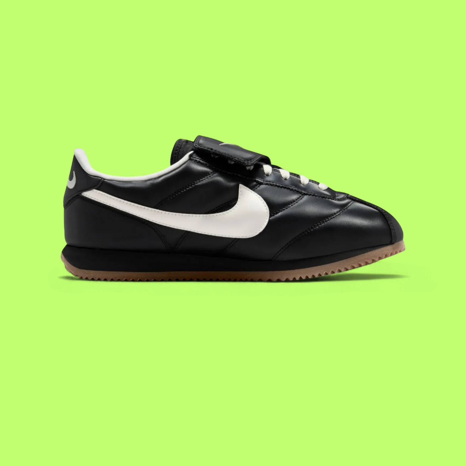 NIKE CORTEZ BASIC LEATHER BLACK WHITE RETRO CLASSIC ICONZZ