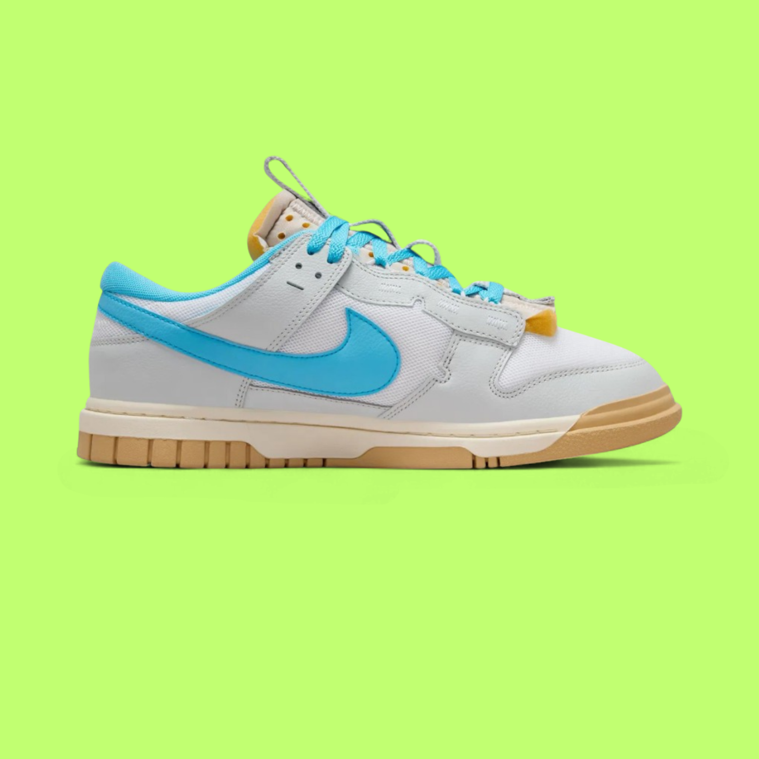 NIKE AIR DUNK JUMBO WHITE BLUE GREY MEN'S CASUAL SNEAKERS