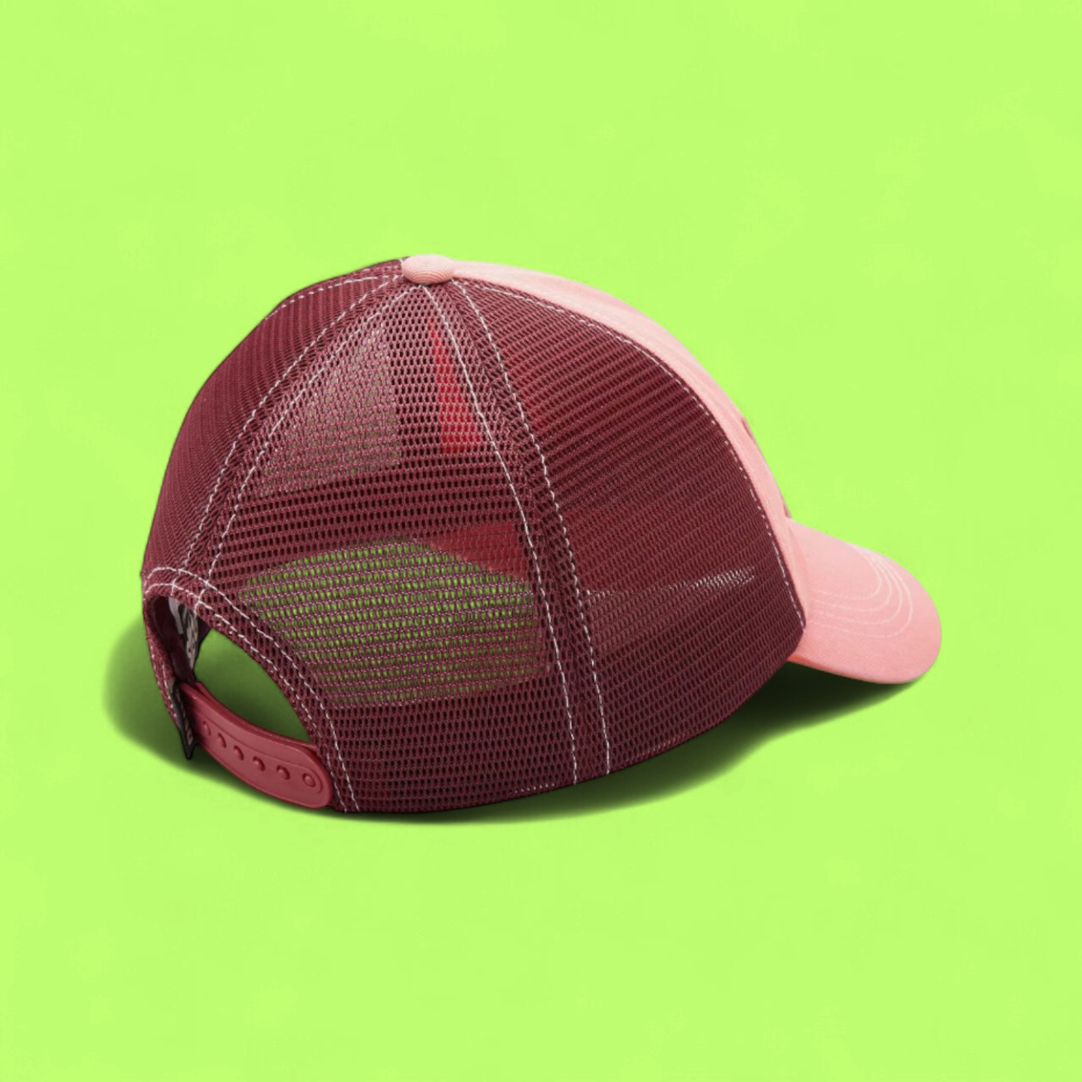 DEUS EX MACHINA PINK BURGUNDY TRUCKER CAP LIMITED CWCDE