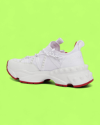 CHRISTIAN LOUBOUTIN RED RUNNER WHITE RED SOLE CHUNKY SNEAKER