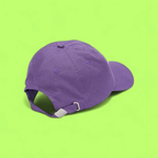LES BENJAMINS PURPLE BASEBALL CAP WITH WHITE LOGO DETAIL