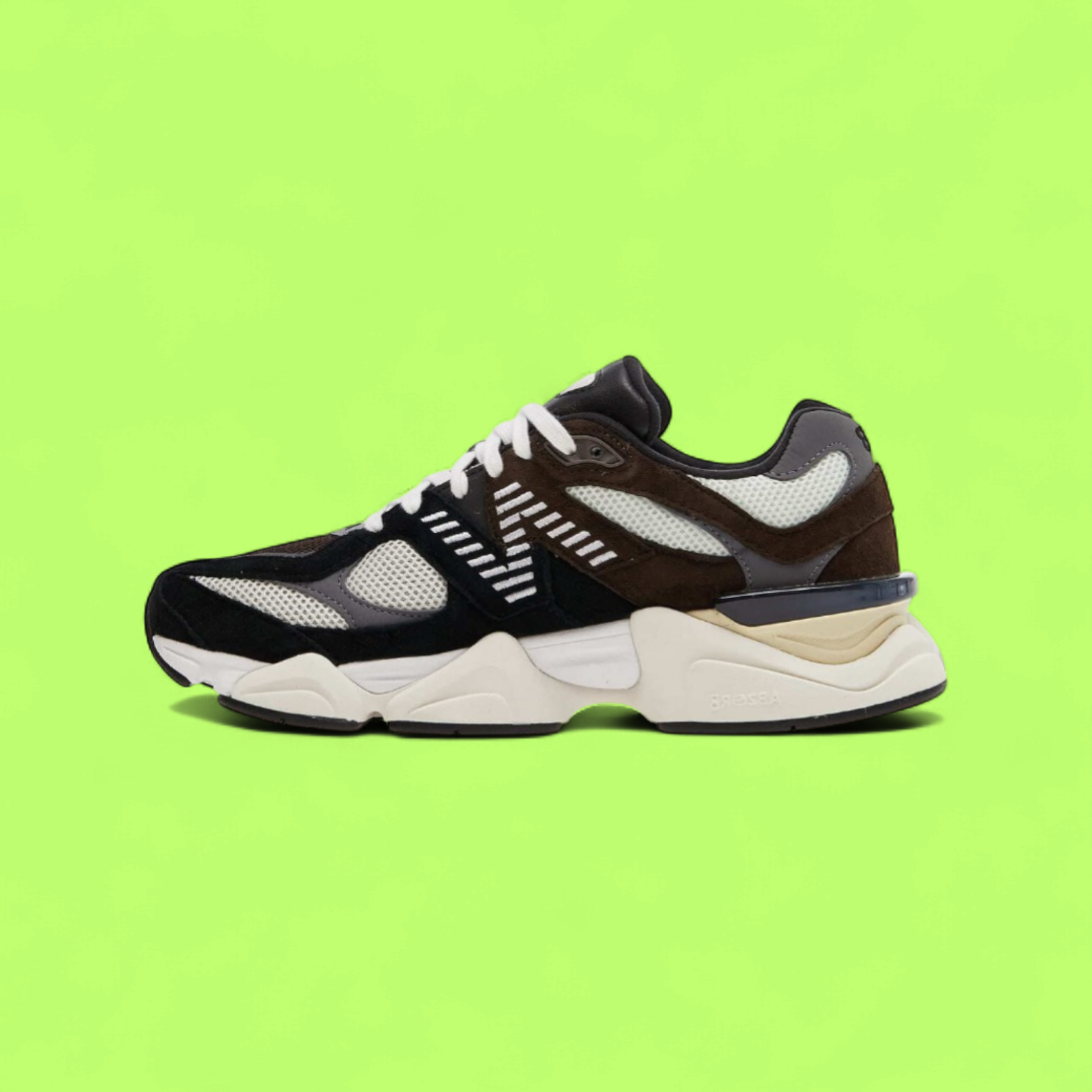 NEW BALANCE 9060 BROWN BLACK EARTH TONE RETRO TECH STYLE