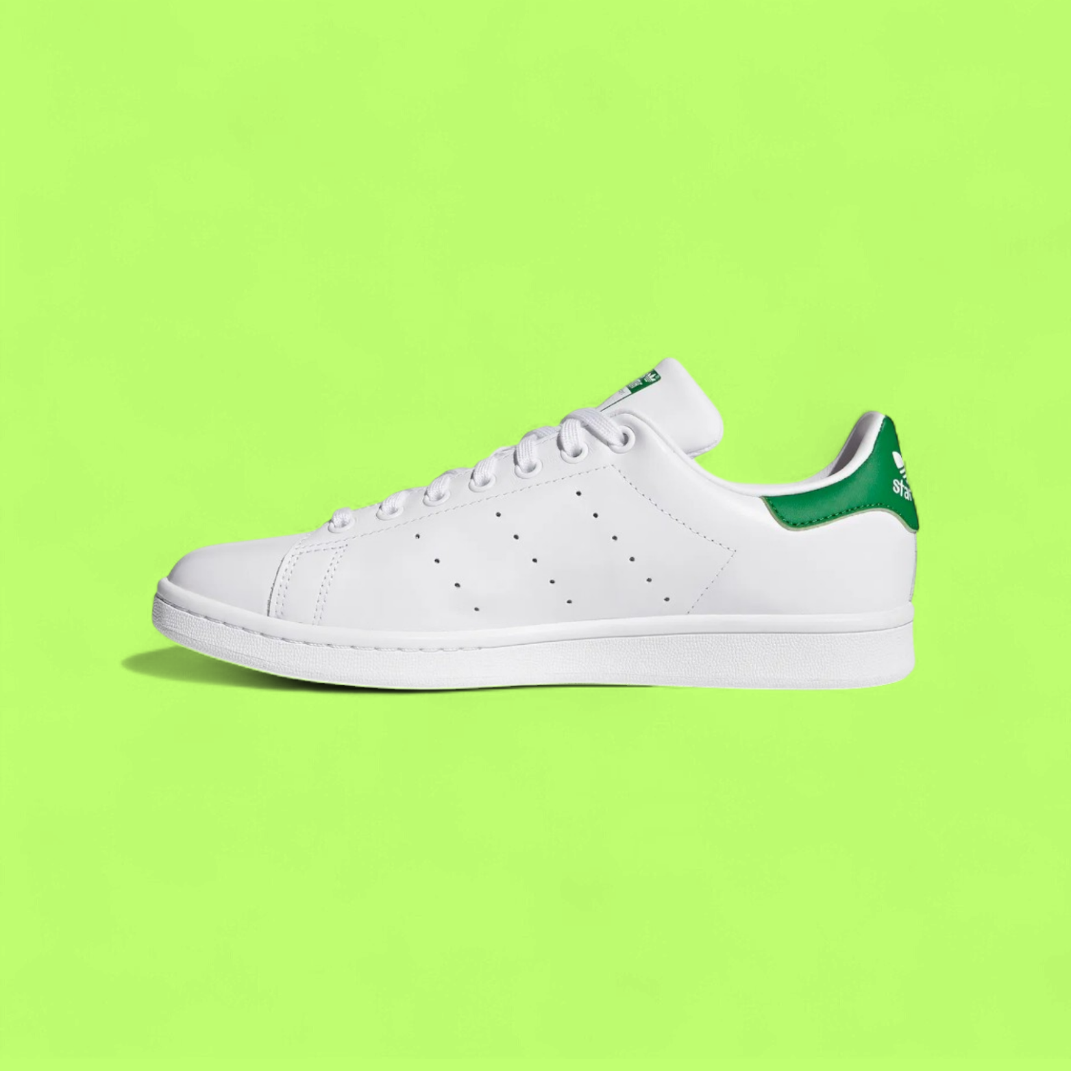 ADIDAS STAN SMITH MEN'S WHITE LEATHER ICONIC COURT SNEAKERS