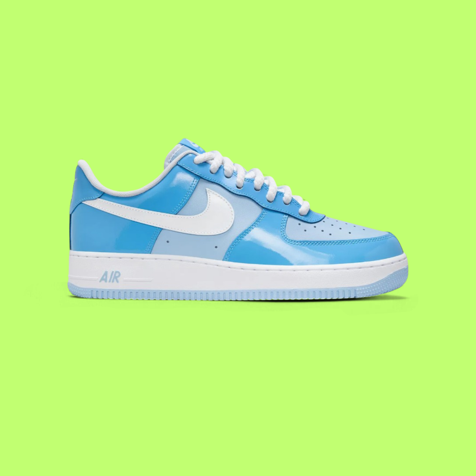 NIKE AIR FORCE 1 '07 LV8 MEN'S BLUE LEATHER PREMIUM SNEAKERS