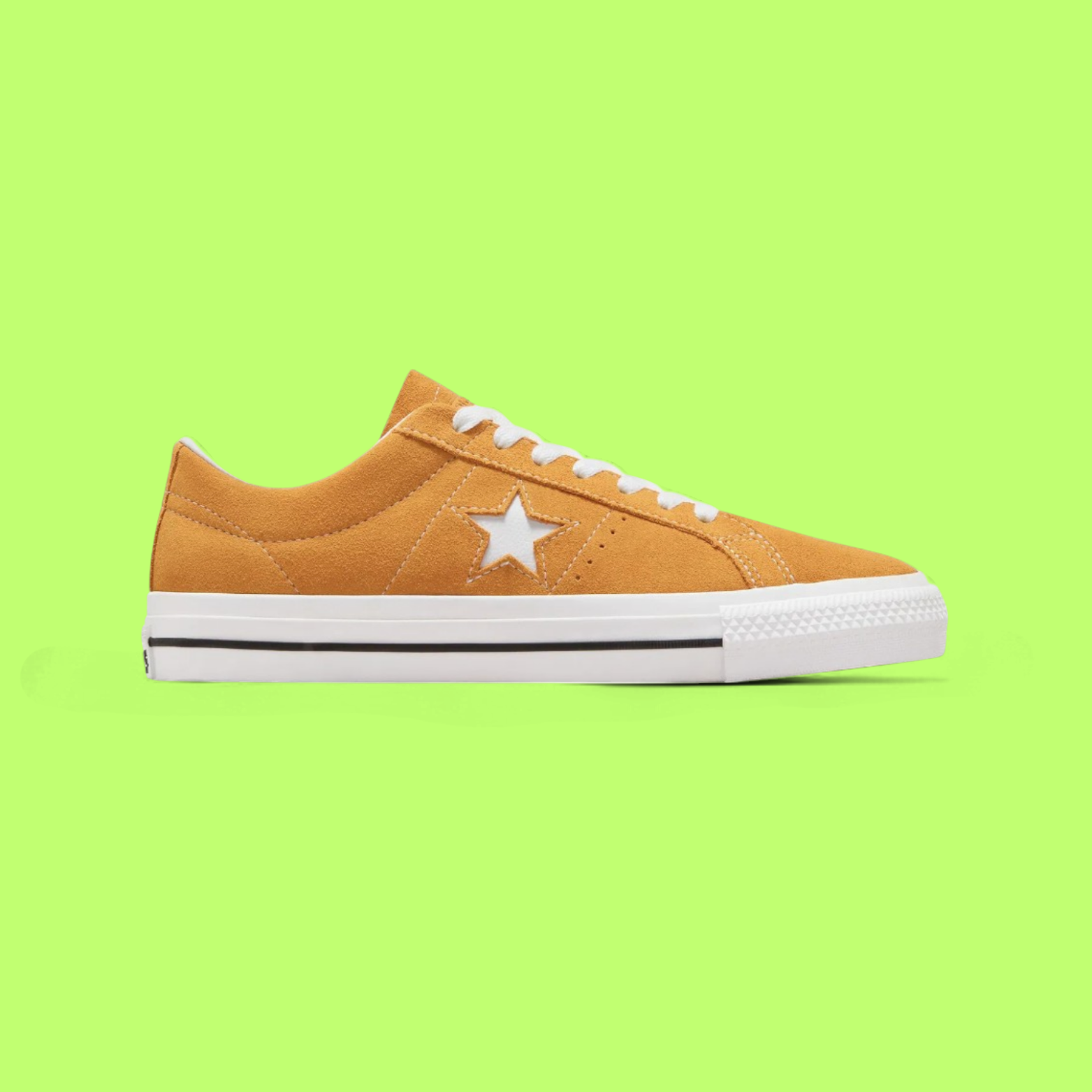 CONVERSE ONE STAR PRO UNISEX YELLOW SUEDE SKATEBOARD