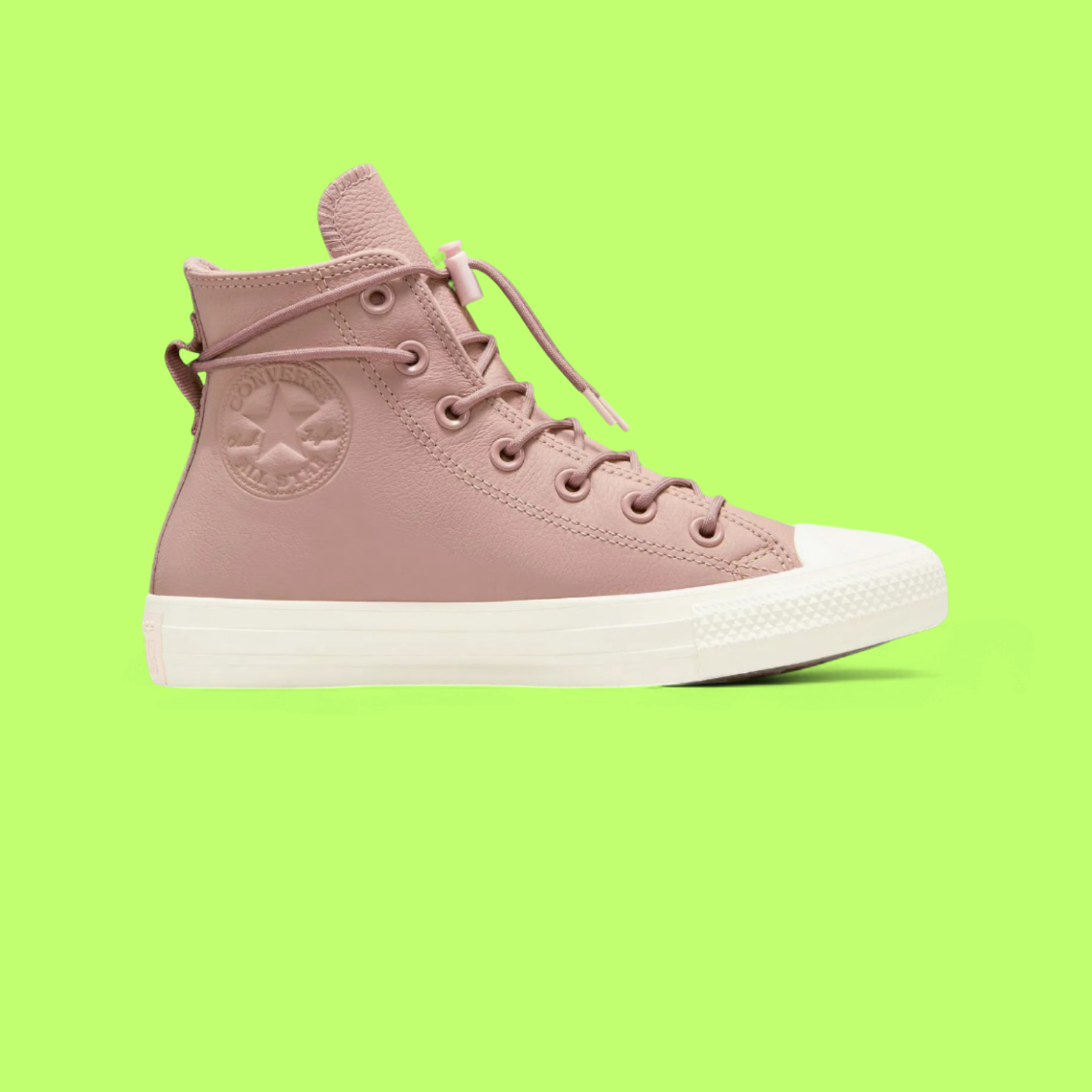 CONVERSE CHUCK TAYLOR ALL STAR UNISEX PINK LEATHER HIGH BOOTS