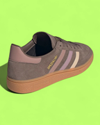 ADIDAS HANDBALL SPEZIAL BROWN PINK RETRO SUEDE CASUAL SNEAKERS