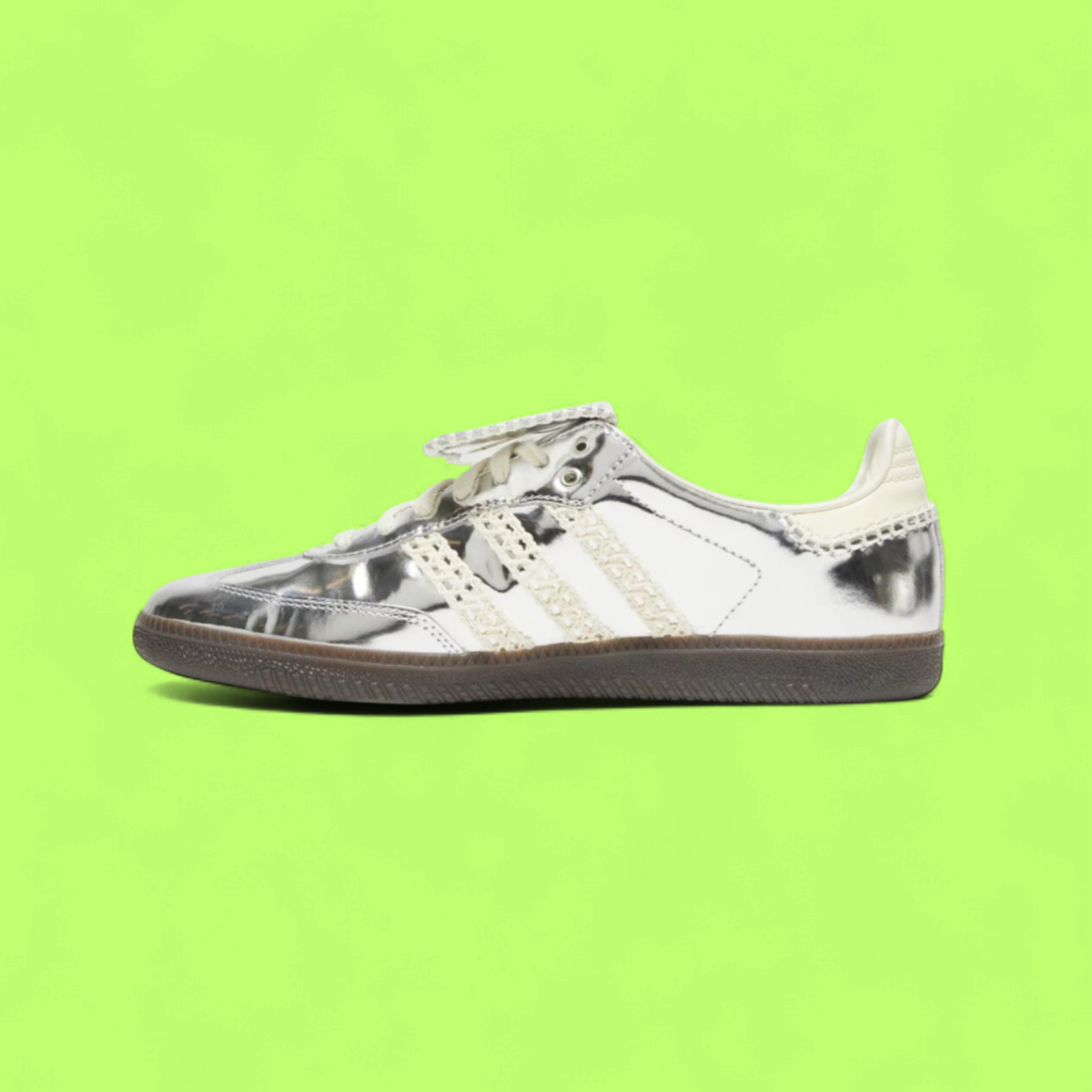 ADIDAS SAMBA WALES BONNER SILVER METALLIC LUXE DROP